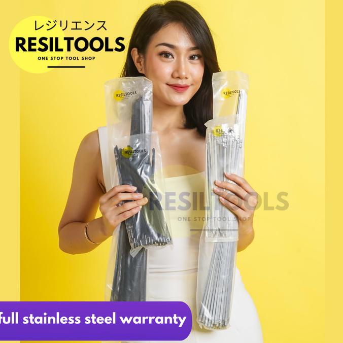 

PER PACK Kabel Tis Stainless 50 cm Cable Ties Anti Karat Isi 100 pcs