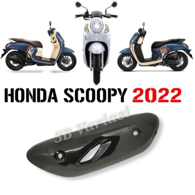 Cover Tameng knalpot Honda Scoopy Stylish New 2021 - 2022 Original Honda