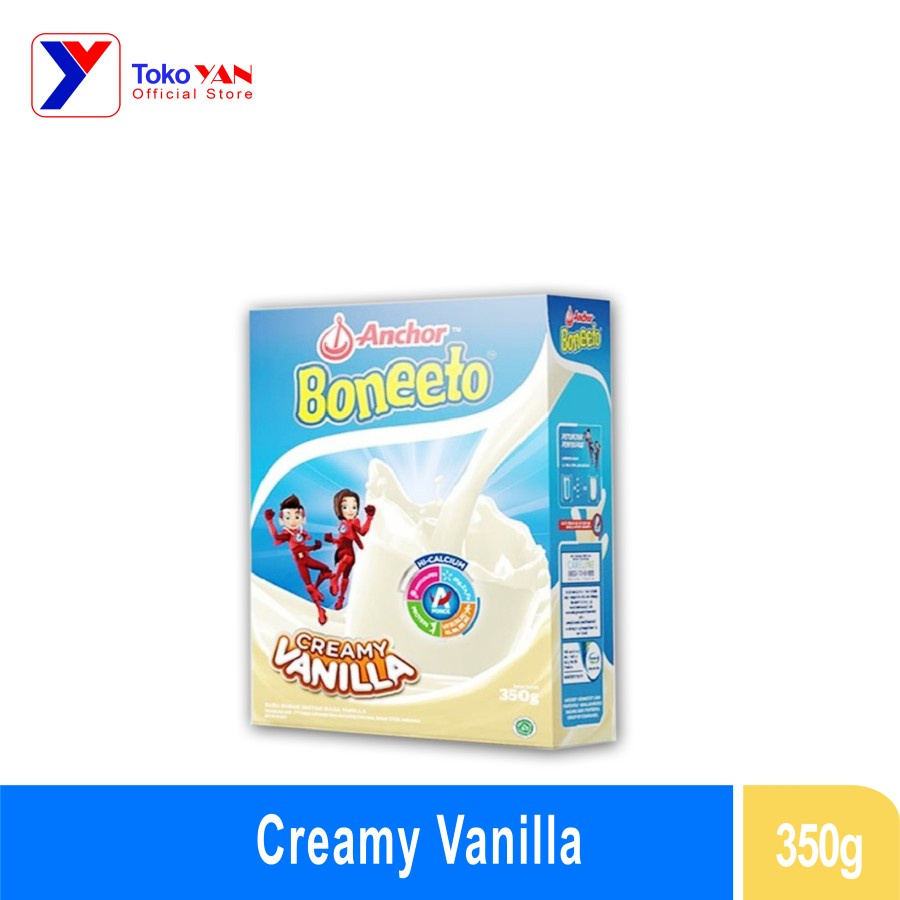 

Anchor Boneeto Creamy Vanilla 350gr- Susu Bubuk Pertumbuhan Anak