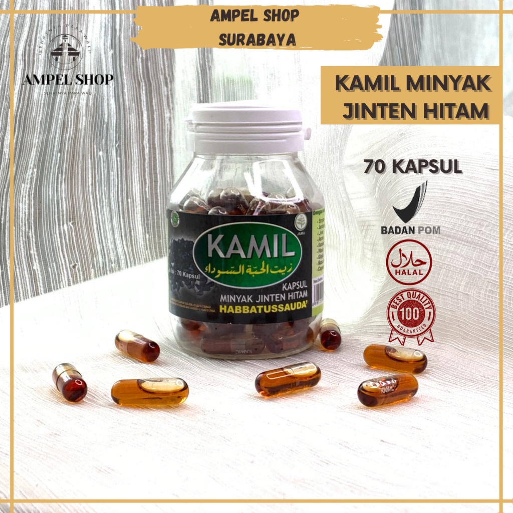 Kamil Kapsul Habbatussauda Oil / Minyak Jinten Hitam 70 kapsul - Minyak Jintan Hitam