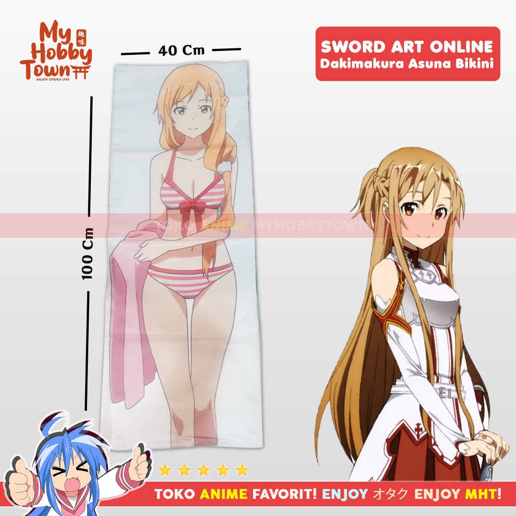 Sarung Bantal Anime Dakimakura Sword Art Online : Asuna Yuuki Bikini