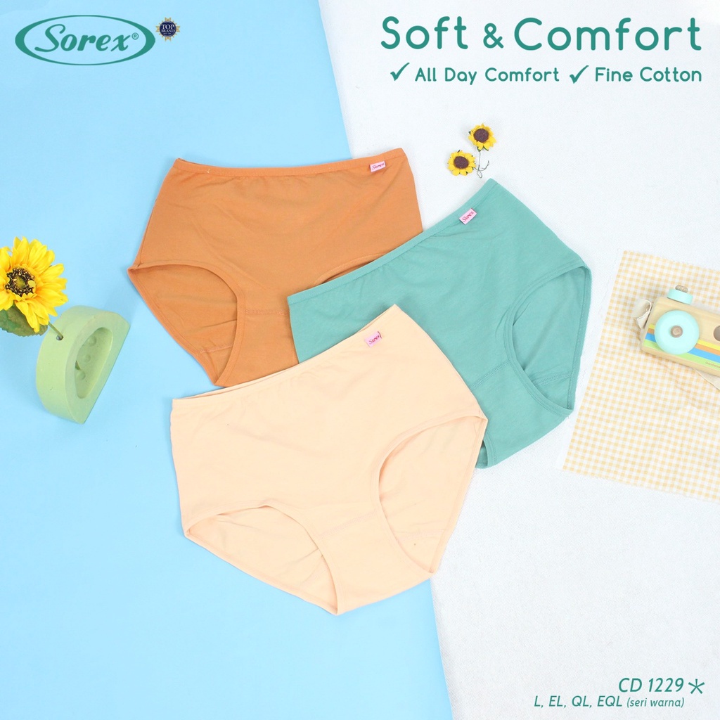 Celana Dalam Sorex Basic Cutting Maxi 1229 Soft &amp; Comfort