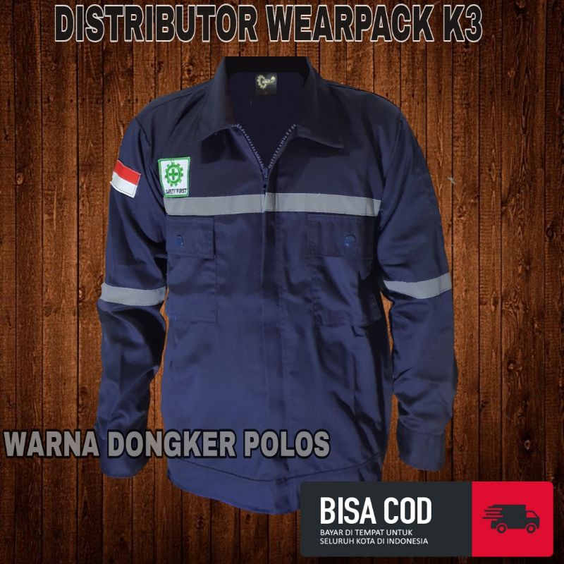 Jual Wearpack Safety Atasan Dongker Poloskemeja Safetybaju Kerja Lapanganapd K3 Indonesia