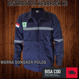Wearpack Safety Atasan /Dongker polos/Kemeja Safety/Baju Kerja Lapangan/APD K3