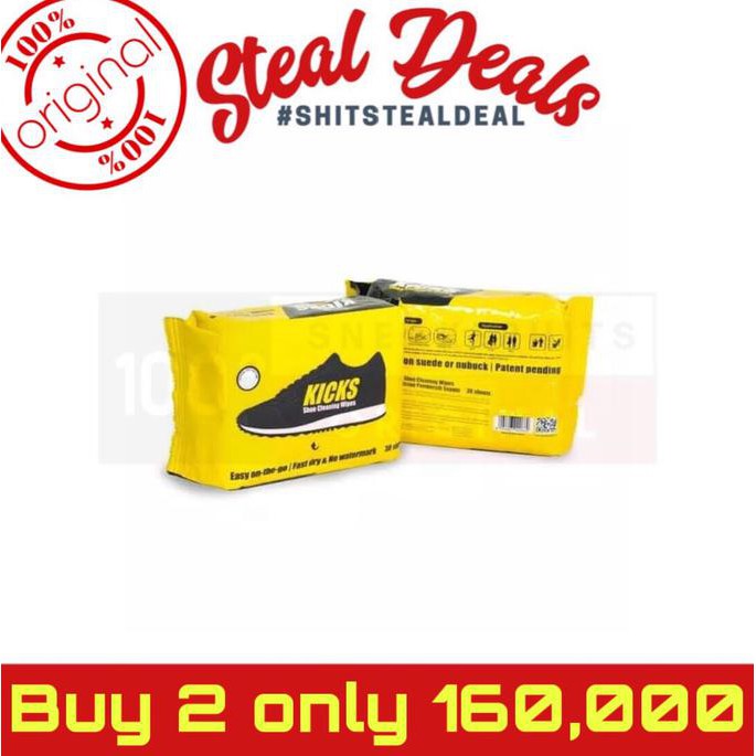 TISSUE PEMBERSIH SEPATU KICKS WIPES SEPERTI CREP WIPES 30 SHEET