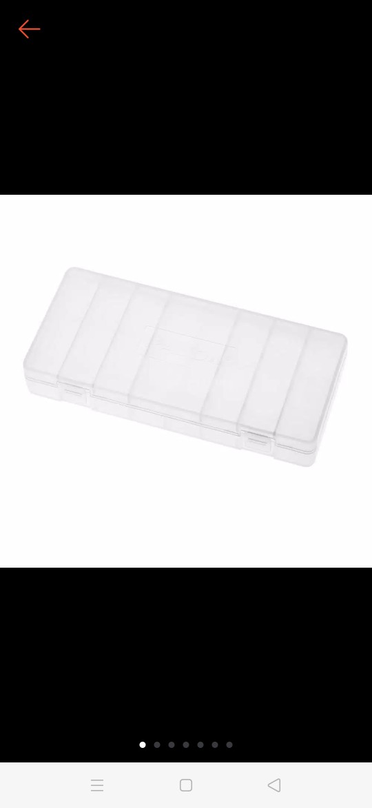 1pc Tempat Penyimpanan Baterai Aa Bahan Plastik Transparan Tahan Lama Kualitas Tinggi