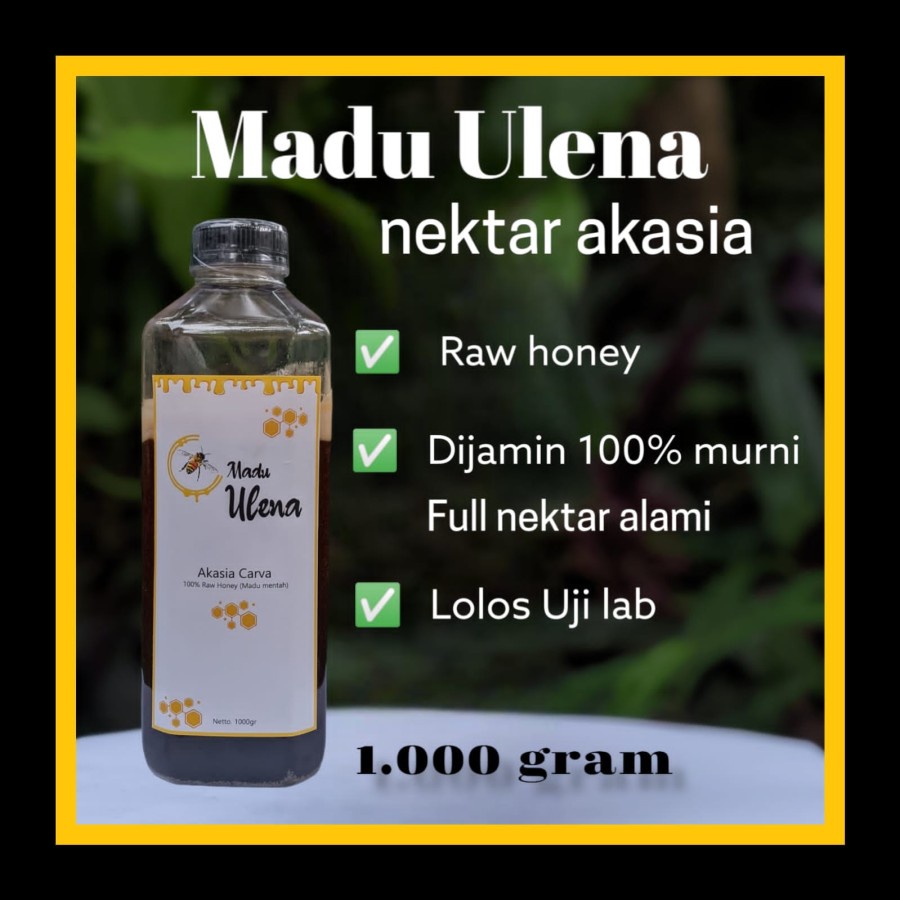 

Madu Ulena nektar Akasia Asli Murni Raw honey/mentah 1.000 gram 1 kg