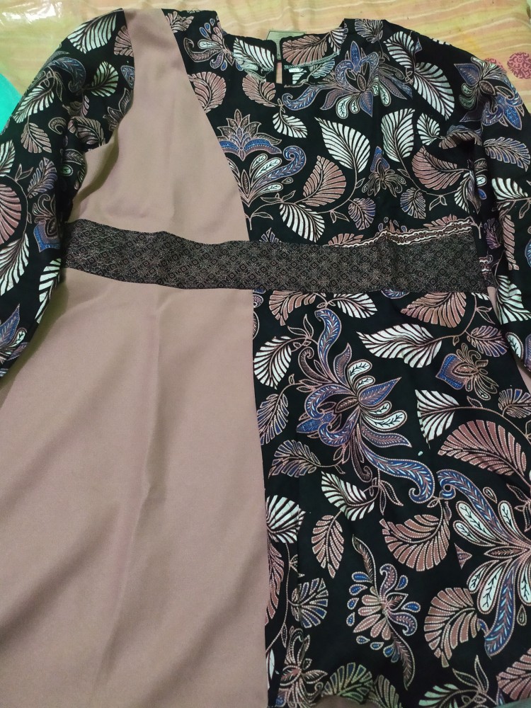 Batik Wanita Asj Sa Hrb026 Kenongo Kemeja Tosca Pendek