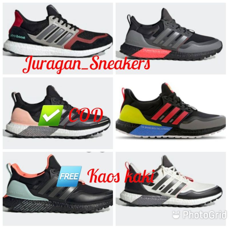 SEPATU ADIDAS ULTRABOOST ALL TERRAIN BLACK HI RIS AQUA