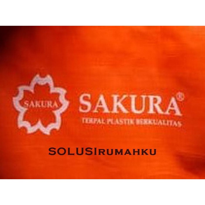 Terpal Oranye SAKURA 6 x 8 meter Jadi Tinggal Pakai Orange SRNew2551