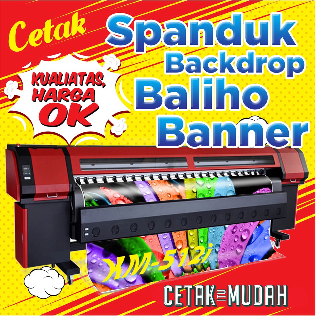 Cetak Banner Spanduk Baliho Flexy Gr Outdoor Digital Printing