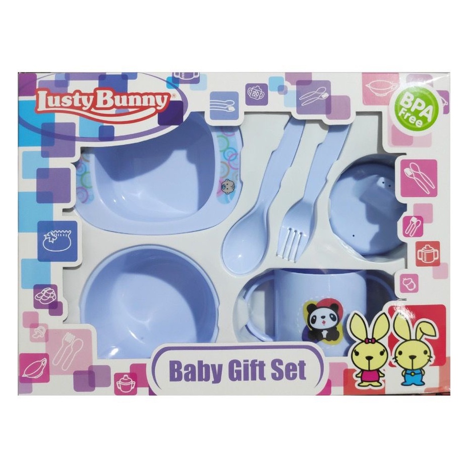 Lusty bunny Baby Feeding Gift Set Alat Makan Bayi / Kado Bayi LB1419