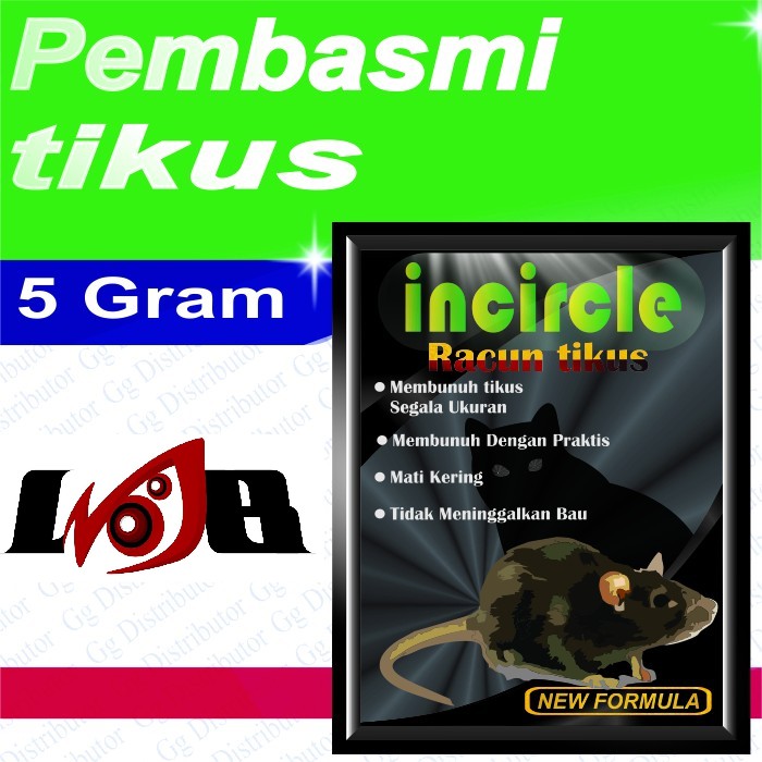 Incircle Racun Tikus Pest Control Obat Ampuh Mati Kering Tidak Bau Sachet