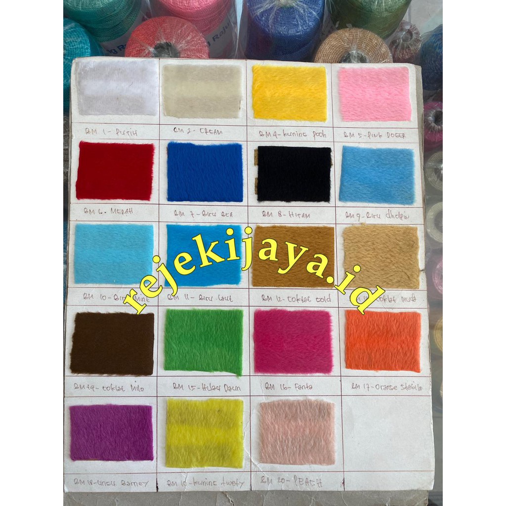 KAIN VELBOA GRADE A / KAIN BONEKA SETENGAH METER