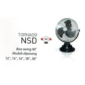 Regency Tornado Fan NSD 14, 16, 18, 20 inch Kipas Angin Swing Kanan Kiri
