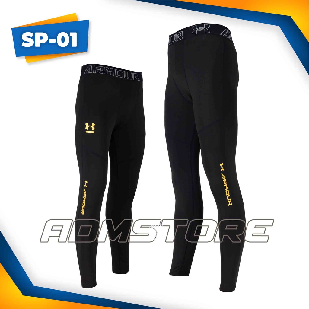 Celana Legging Sport Celana Manset Baselayer Panjang Celana Dalaman Ketat Olahraga Compression