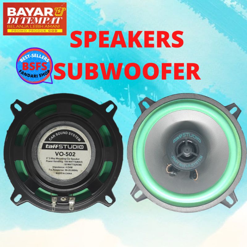 Subwoofer Driver Speaker ROADSTAR Mobil HiFi 4 / 5 / 6.5 Inch 100W-160W 1 PCS speaker pintu mobil mu