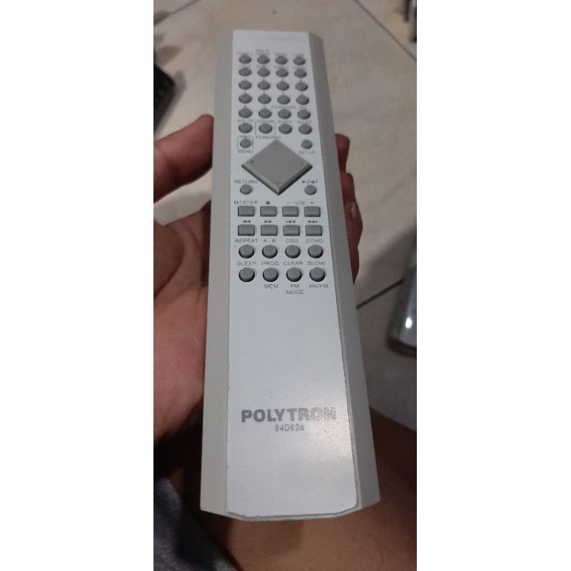 REMOTE REMOT DVD HOME THEATER POLYTRON ORIGINAL PUTIH