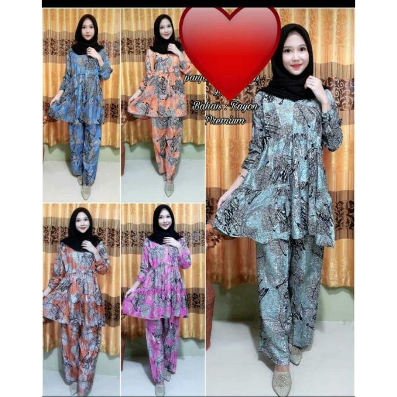 SETELAN KEKINIAN BAHAN RAYON PREMIUM