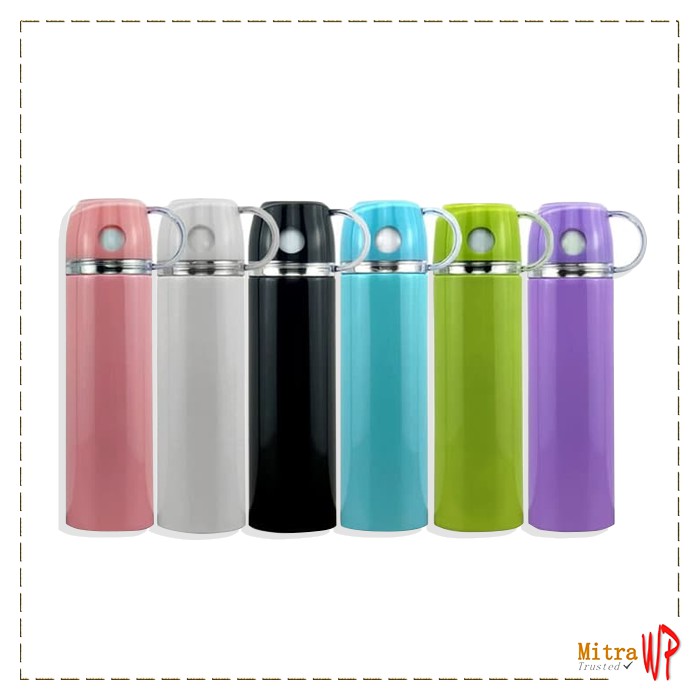 WP0046 Termos Air Panas Gelas Tutup Cangkir 500ML   Termos Air Panas H 556