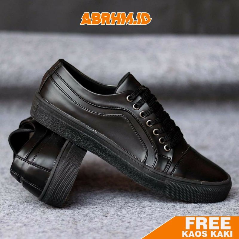 ABRHM x GENE Sepatu Sneaker Pria Sepatu Pria Casual Sepatu Kerja Pria Sepatu Sneakers Cowok / Cowo Sepatu Kasual Kerja Kuliah Kondangan Gaya Keren Santai Kekinian Murah Terlaris