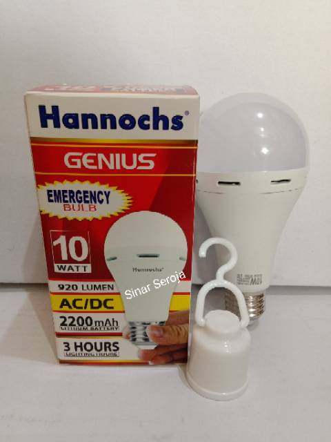 Lampu Emergency Led Hannochs Genius 6w/8w/10w/12w/15w