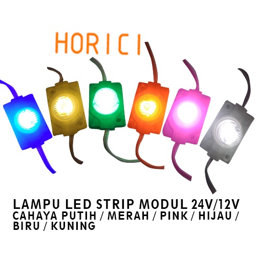 LAMPU LED MODUL 1PCS 1 MATA BESAR DC 12V / 24V  VARIASI LAMPU MOBIL MOTOR MODULE