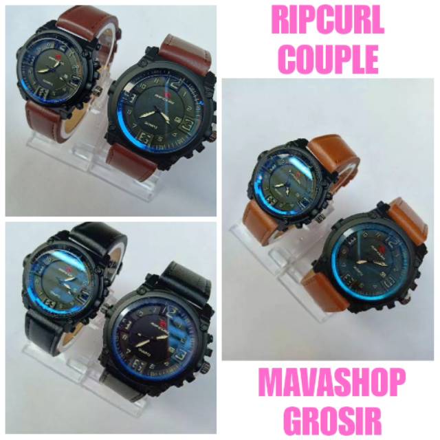 Jam Tangan casual ripcurl Tanggal Aktif terlaris / jam tangan pria wanita ripcurl
