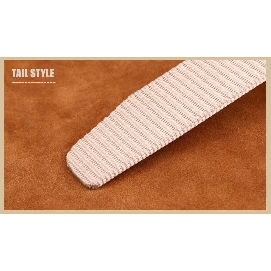 (BISA COD) FTIHSHP Tali Ikat Pinggang Pria Canvas Stylish Metal Buckle - MU071