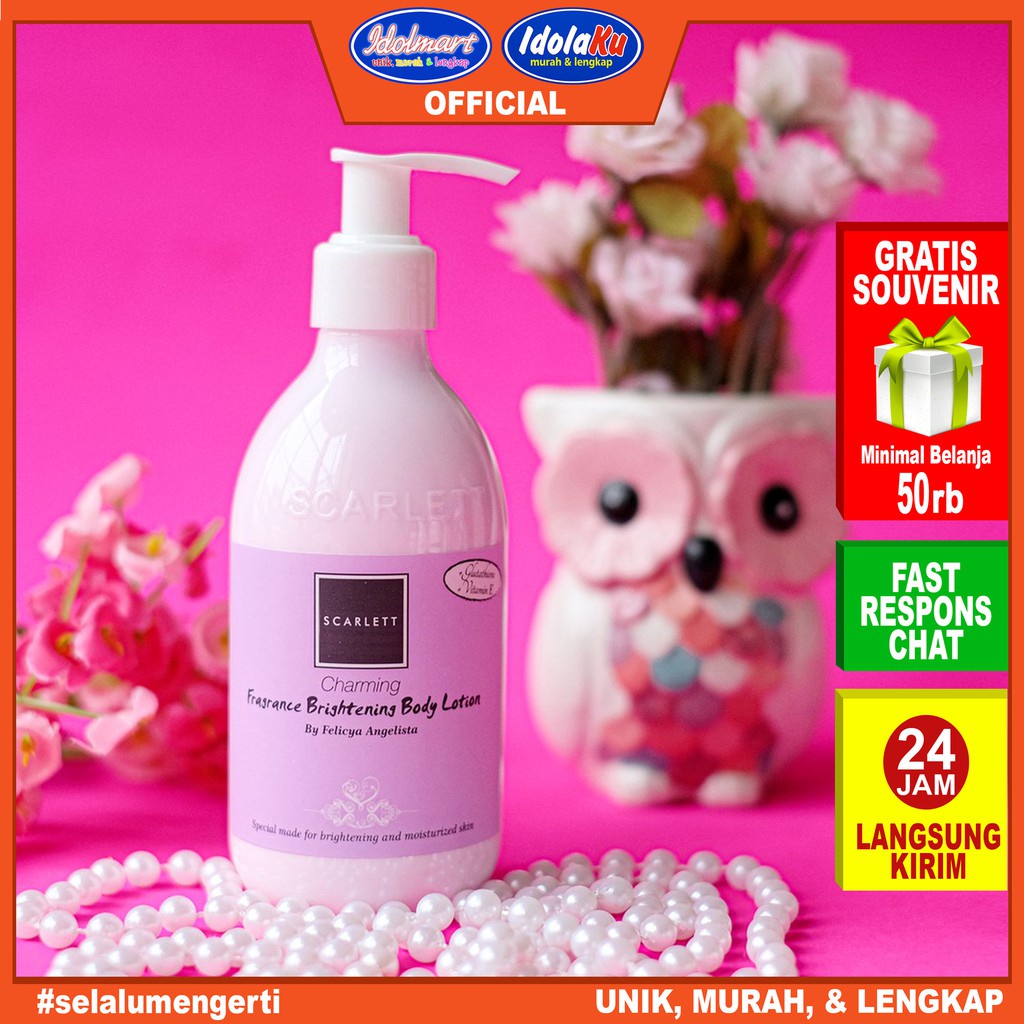 IDOLAKU Scarlett Whitening Body Lotion Charming 300ml