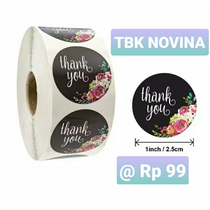 [KODE 15] Stiker Thank You / Label Segel Thank You (10 pcs)