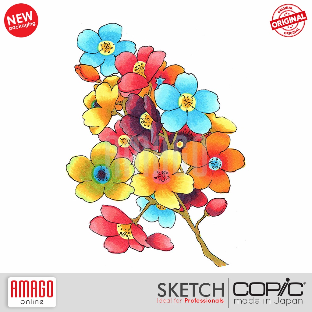 COPIC Sketch Marker - Set Isi 6 - Perfect Primaries - CSM/6PFP