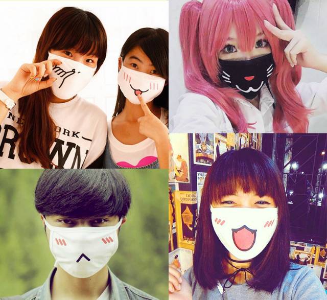 Masker kain fashion anime