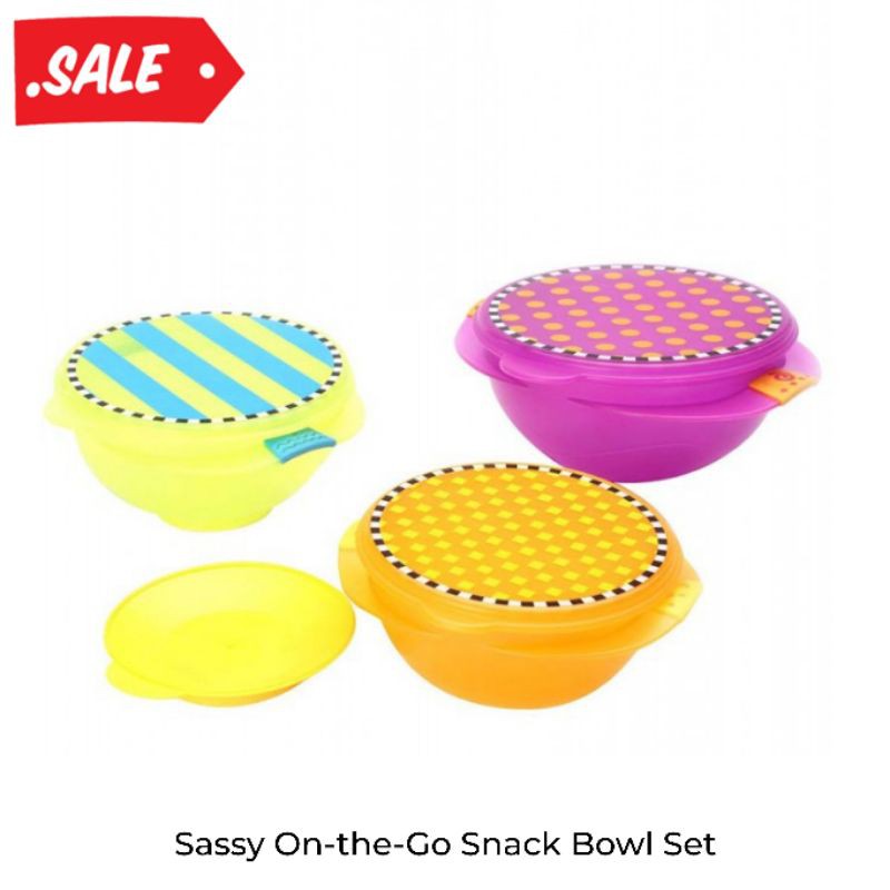 Sassy On-the-Go Snack Bowl Set