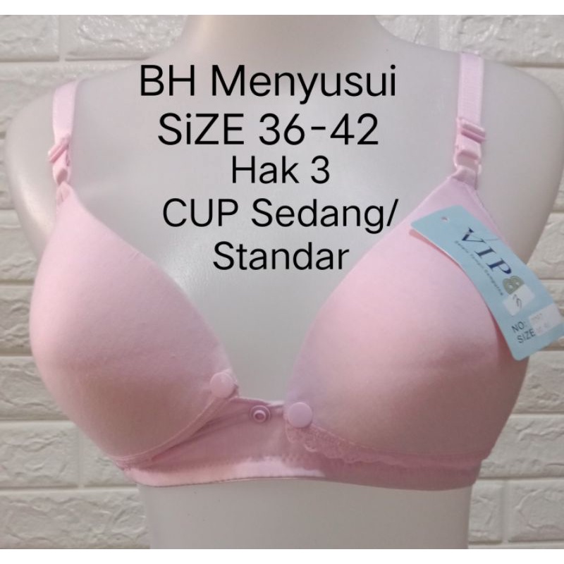 BH Menyusui VP 2092/301 BRA Hak 3 CUP ( B) Sedang/Standar (Renda bawah /Tanpa renda bawah) ketebalan Busa sedang Size 36-42