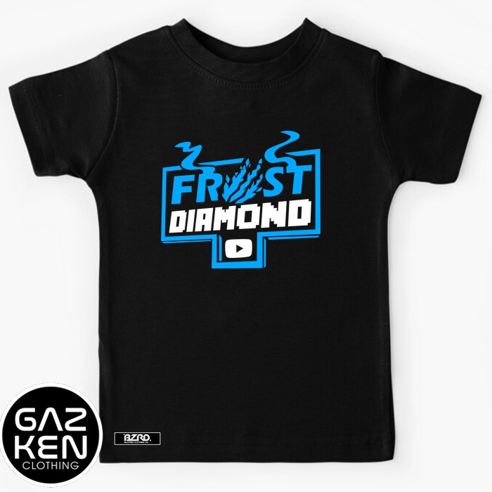 Kaos Frost Diamond Play Face Anak Baju Umur 3 sampai 12 Tahun Frosteam Gamer Youtuber
