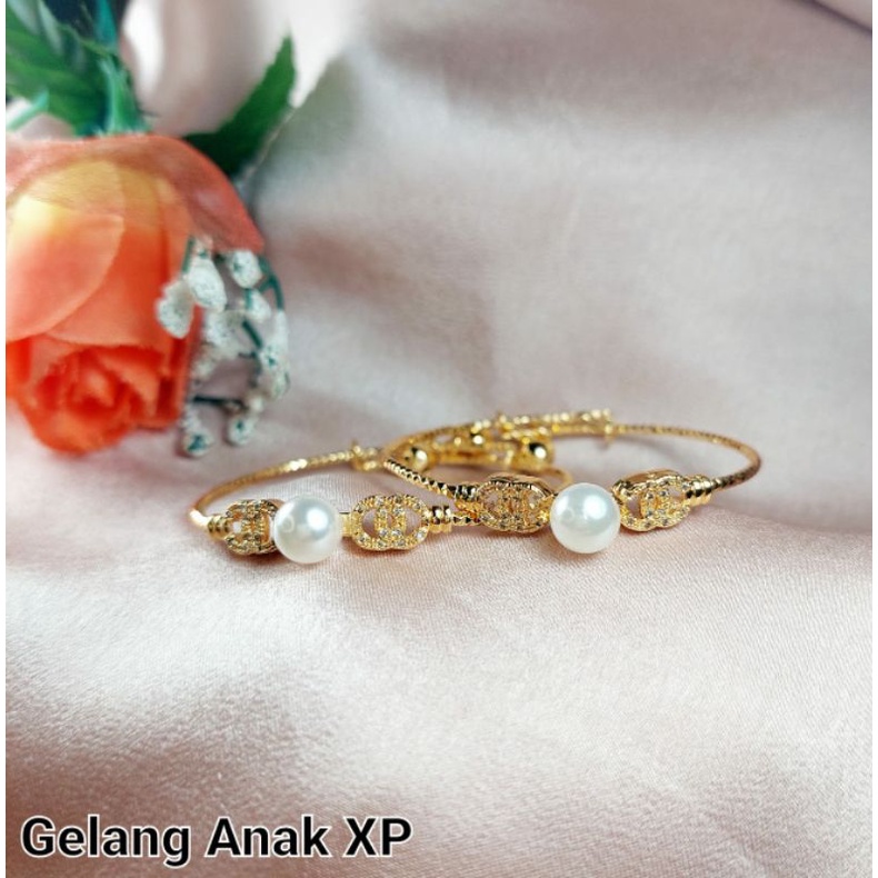 gelang anak xuping warna emas