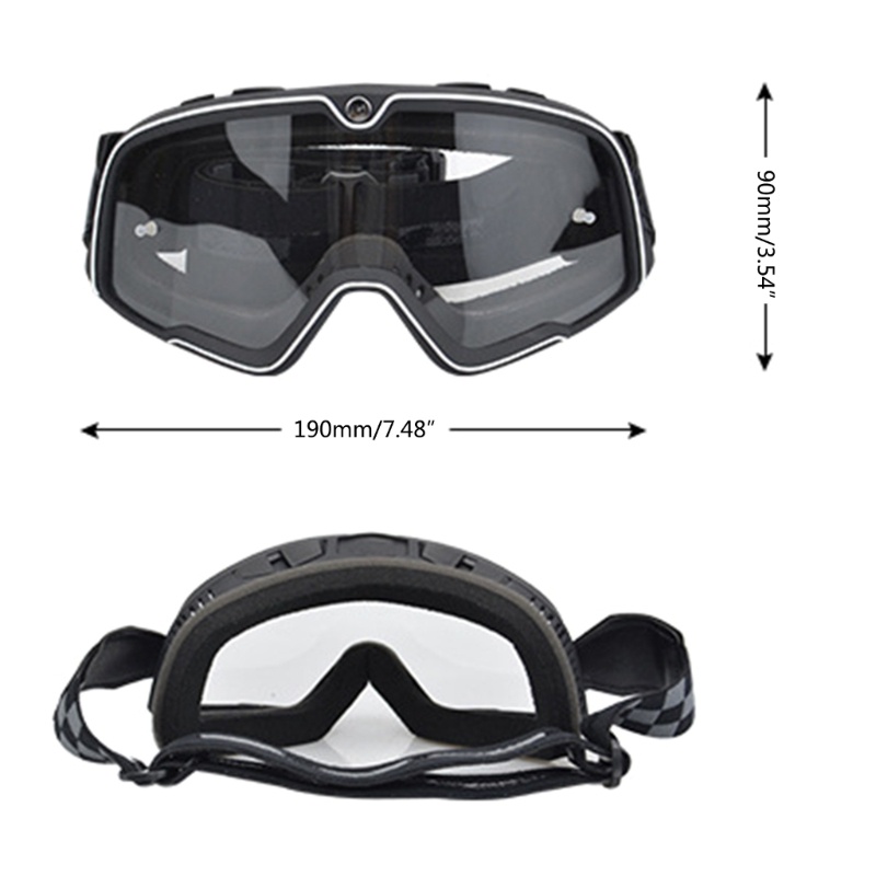 Zzz Kacamata Goggles Helm Motor Anti Debu / Angin