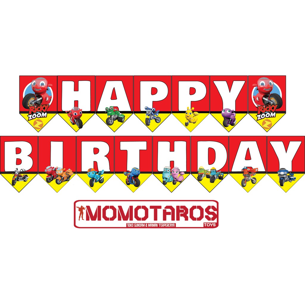 Banner HBD Ricky Zoom set