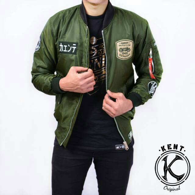 Kent Jaket Bomber KENT RIDER GREEN