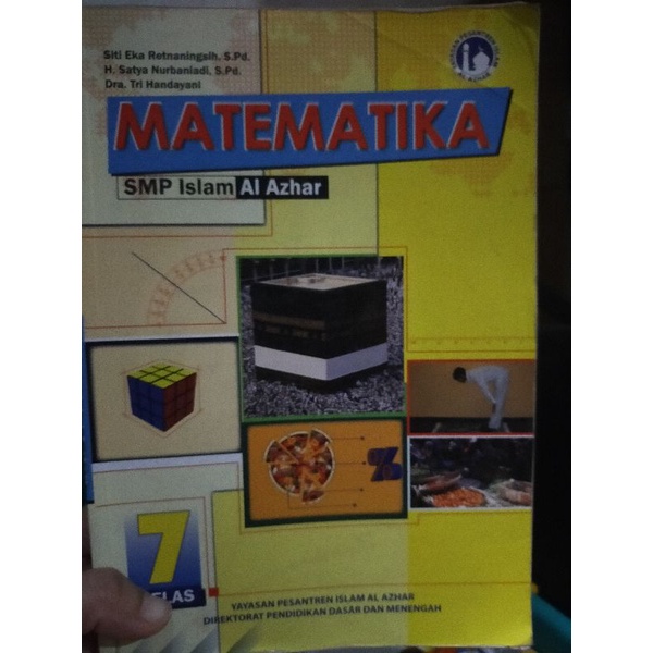Buku Matematika SMP Kelas 7 VII Penerbit Al Azhar