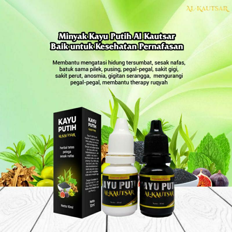 minyak kayu putih al kautsar herbal untuk meringankan gangguan nafas dasyat dahsyat el kahfi