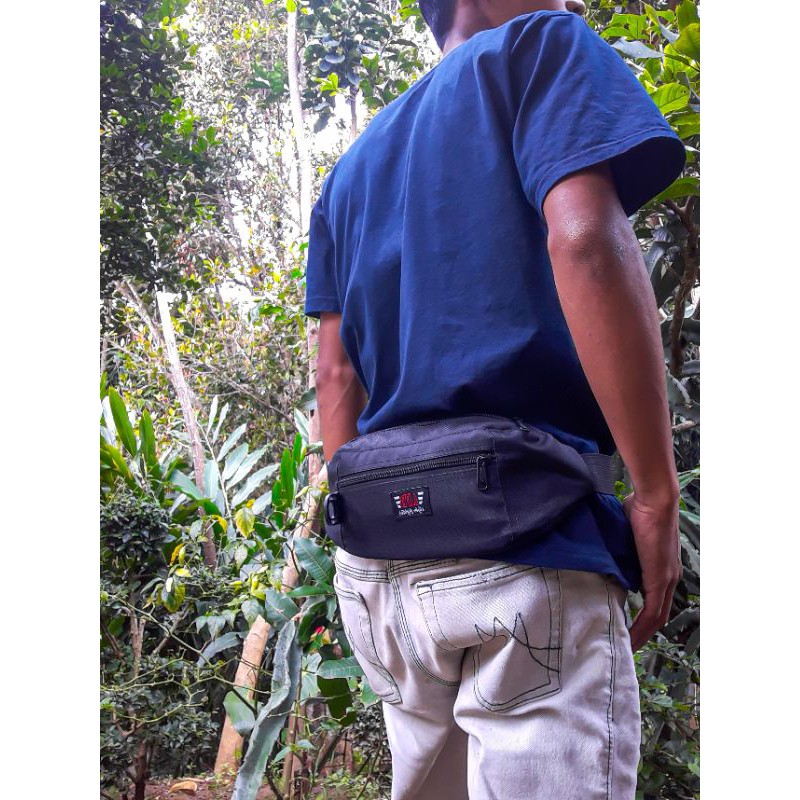 afd funnypack af023d simple waistbag hitam