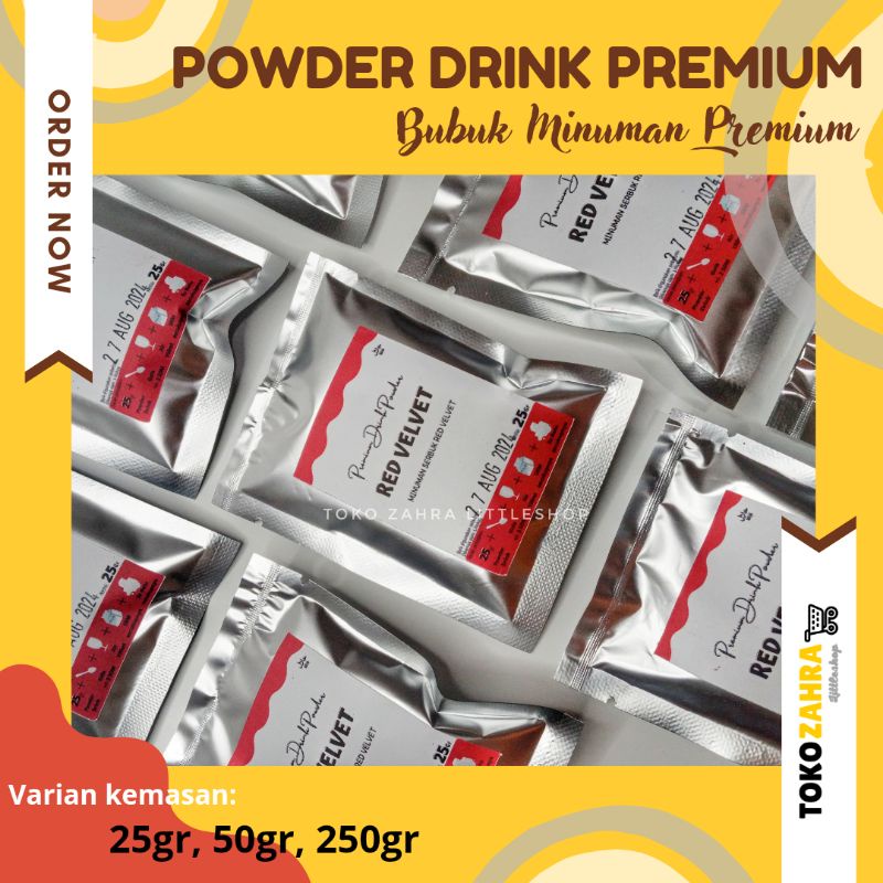 

Bubuk Minuman Premium ekonomis | Premium Powder Drink (Minim Order 5pcs)