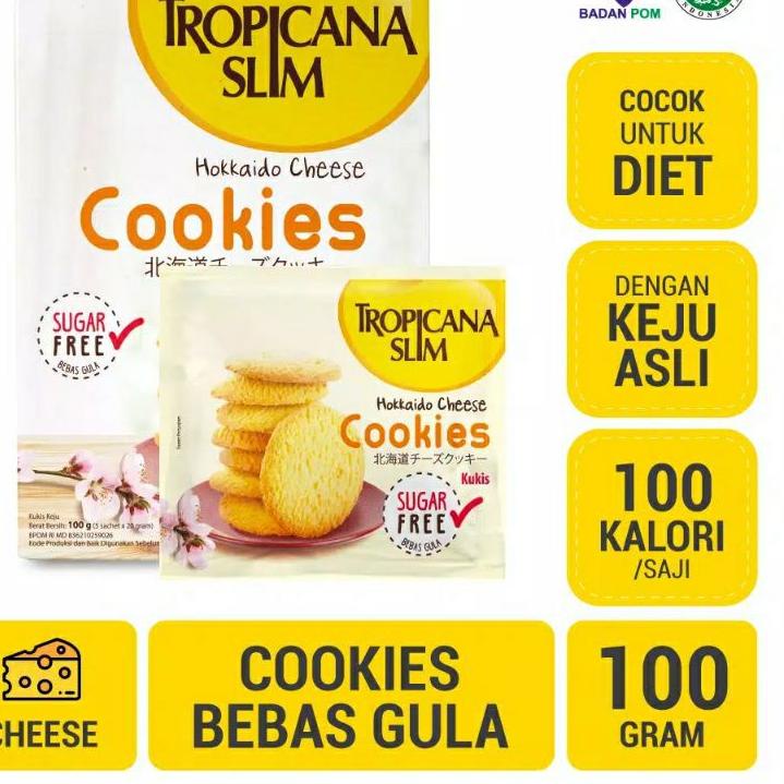 

BIG SALE tropicana slim hokkaido cheese cookies 100gr grosir