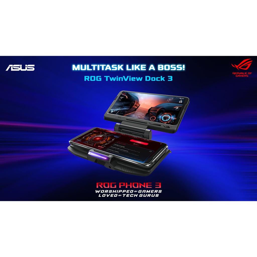 Game Solution Asus TwinView Dock 3 Original for ROG Phone 3 and 2 Original100%