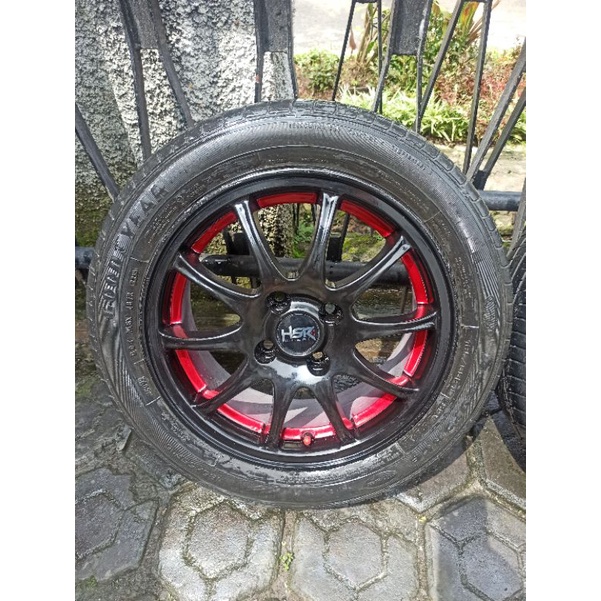 4 velg R15 pcd 100+Ban 185/65 sirion