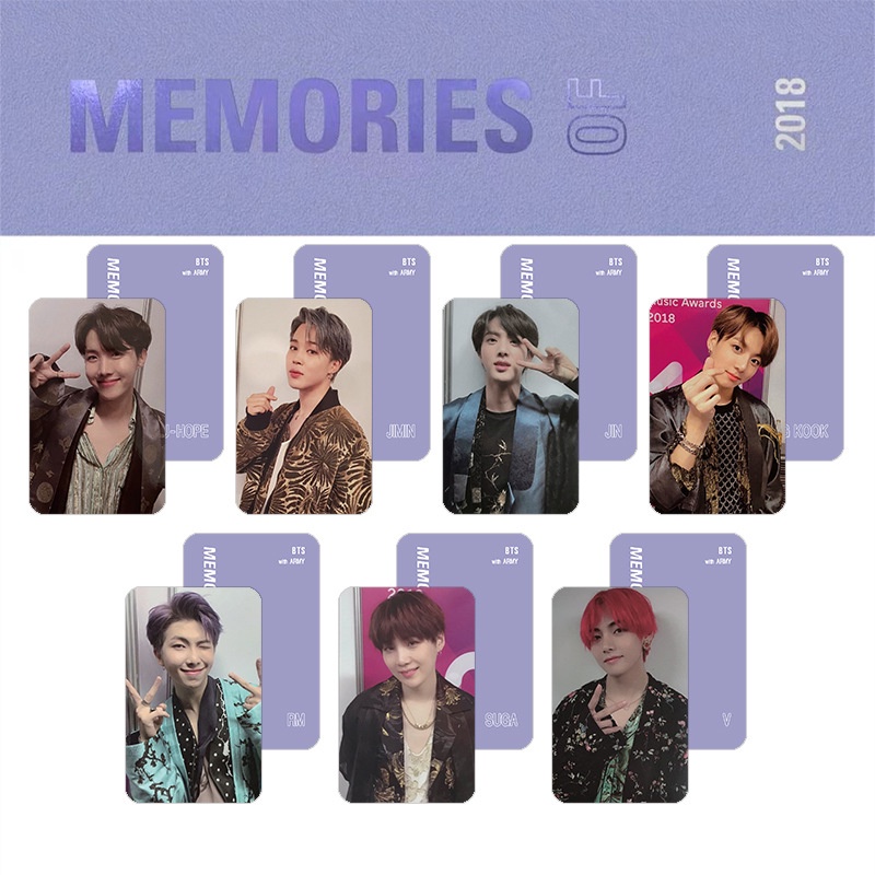 7pcs / set Kartu Memori BTS 2017-2020 Dengan our universe ARMY