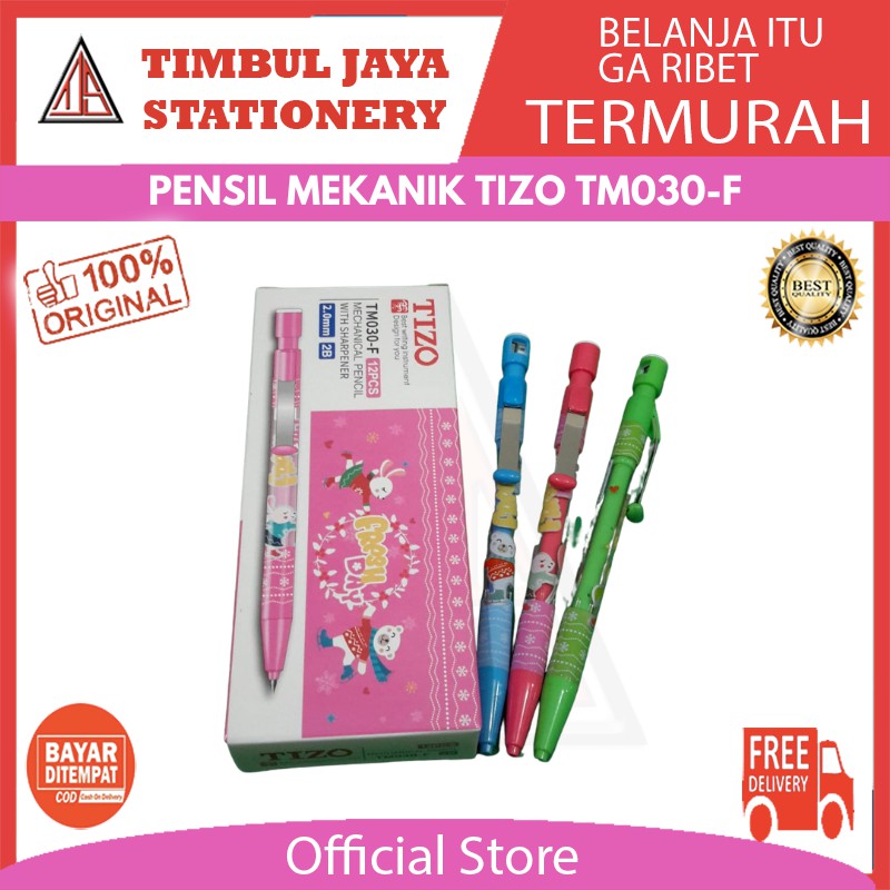 

Pensil mekanik / mechanical pencil tizo fresh day rabbit bear 2.0mm TM-030F