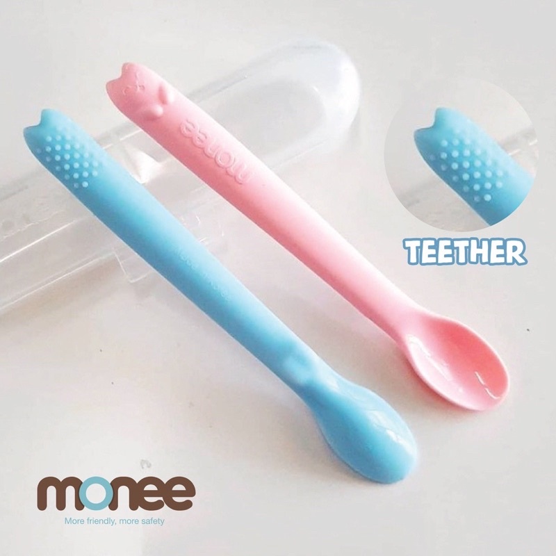 Monee Silicone Baby Spoon - Sendok bayi silikon